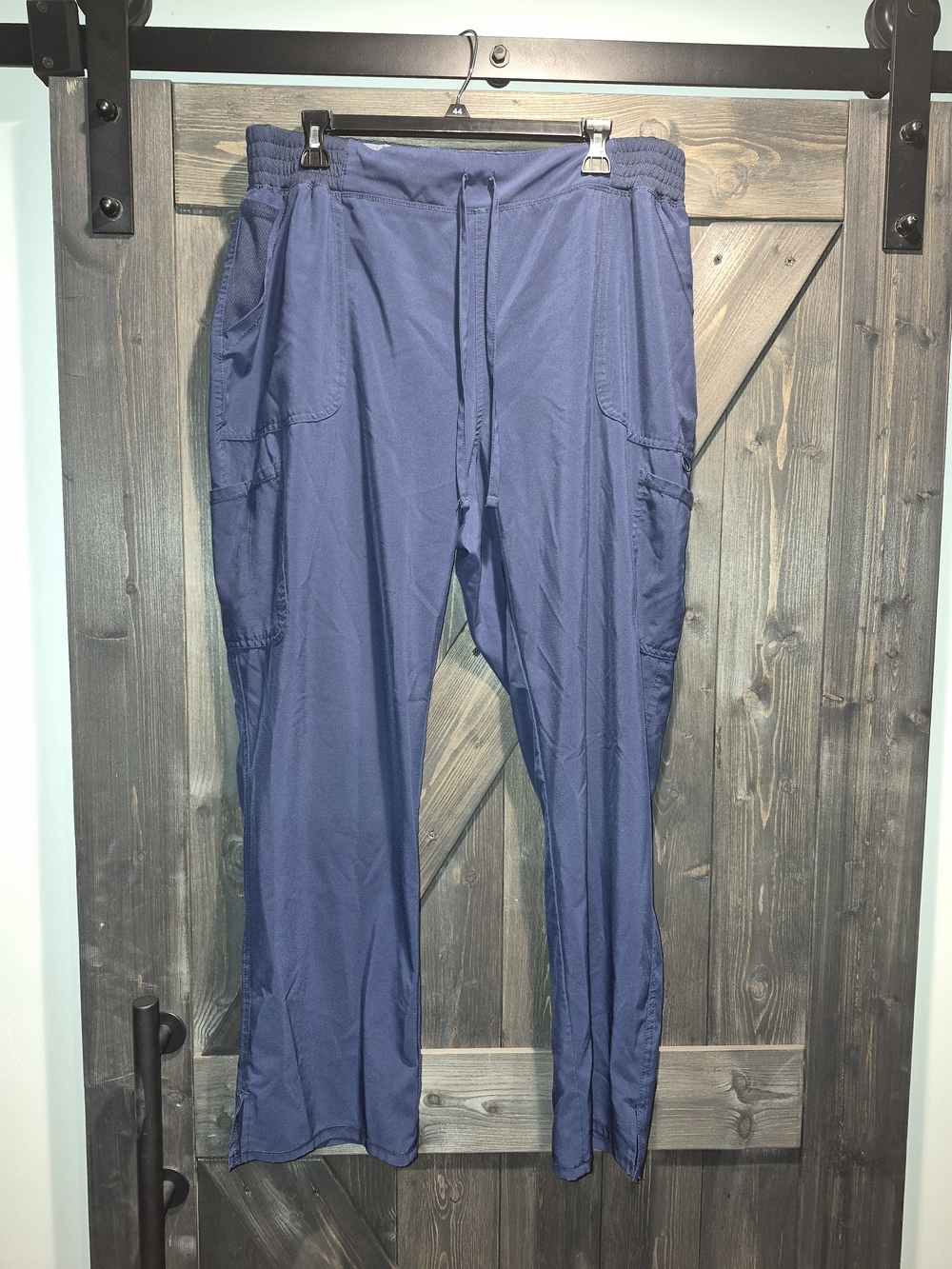 Women's Navy Blue Drawstring Scrub Pants